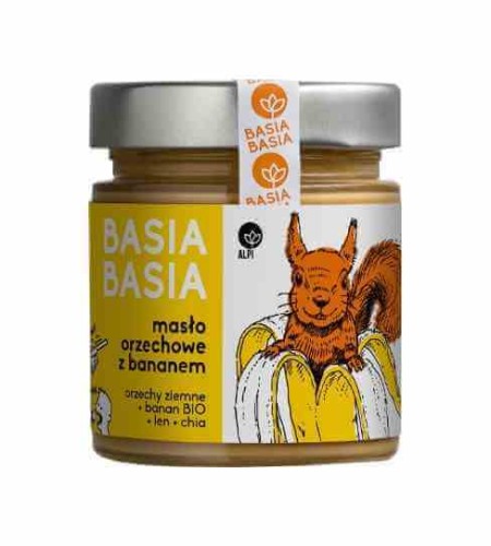 KREM ORZECHOWY Z BANANEM BASIA BASIA 210 g - ALPI HUMMUS