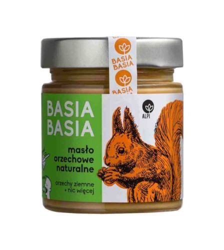 KREM Z ORZECHÓW ZIEMNYCH NATURALNY BASIA BASIA 210 g - ALPI HUMMUS