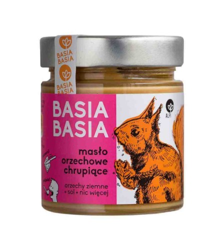 KREM ORZECHOWY CHRUPIĄCY BASIA BASIA 210 g - ALPI HUMMUS