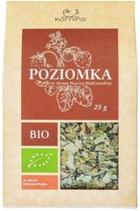 Liść Poziomki Bio 25 g - Kornino