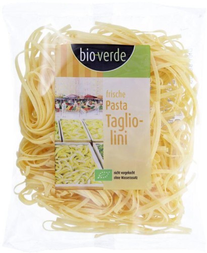 MAKARON (SEMOLINOWY JAJECZNY ŚWIEŻY) TAGLIATELLE BIO 250 g - BIO VERDE
