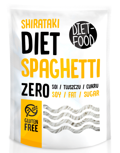 MAKARON (KONJAC TYPU SPAGHETTI) BEZGLUTENOWY 370 g - DIET-FOOD