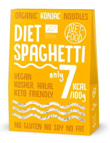 MAKARON (KONJAC TYPU SPAGHETTI) BEZGLUTENOWY BIO 385 g - DIET-FOOD