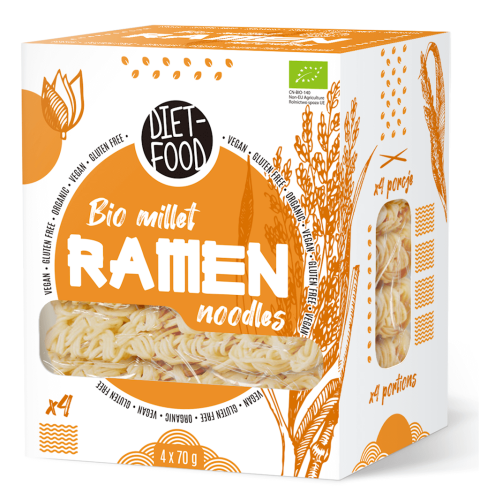 MAKARON (JAGLANY) RAMEN BEZGLUTENOWY BIO 280 g - DIET FOOD