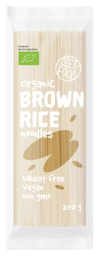 MAKARON (Z BRĄZOWEGO RYŻU TYPU NOODLE) BIO 250 g - DIET FOOD