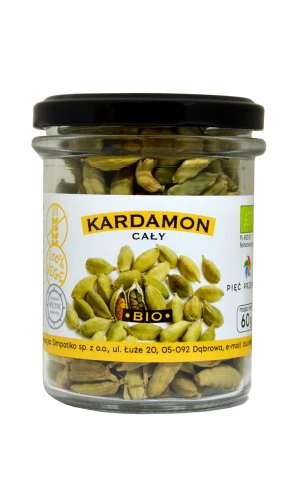 KARDAMON CAŁY BEZGLUTENOWY BIO 60 g - PIĘĆ PRZEMIAN