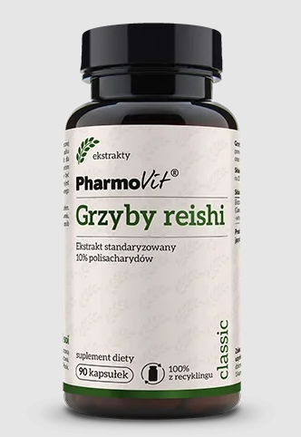 GRZYBY REISHI EKSTRAKT BEZGLUTENOWY (400 mg) 90 KAPSUŁEK - PHARMOVIT (CLASSIC)