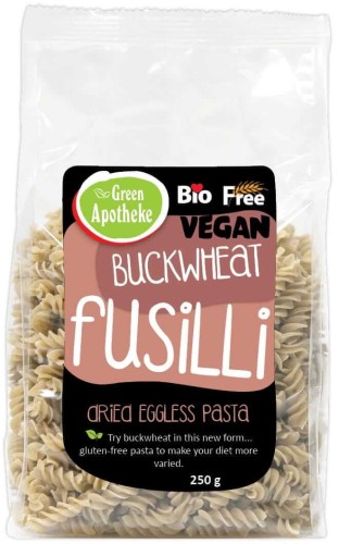 MAKARON (GRYCZANY) ŚWIDERKI FUSILLI BEZGLUTENOWY BIO 250 g - APOTHEKE