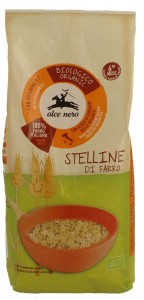 MAKARON Z PŁASKURKI GWIAZDKI Z WITAMINĄ B1 BIO 500 g - ALCE NERO