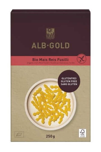 MAKARON (KUKURYDZIANO - RYŻOWY) ŚWIDERKI BEZGLUTENOWY BIO 250 g - ALB-GOLD