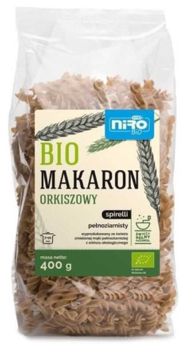 MAKARON (ORKISZOWY RAZOWY) ŚWIDERKI BIO 400 g - NIRO