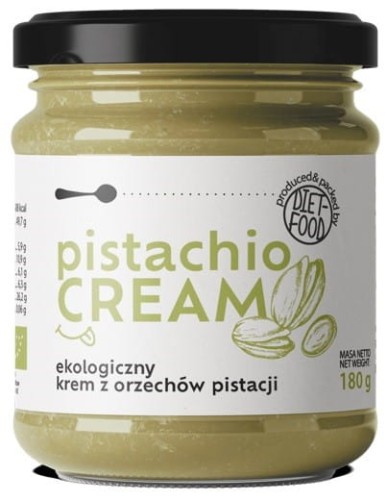 KREM Z ORZECHÓW PISTACJI 100% BIO 180 g - DIET-FOOD