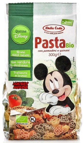MAKARON (SEMOLINOWY TRÓJKOLOROWY) DISNEY MICKEY BIO 300 g - DALLA COSTA