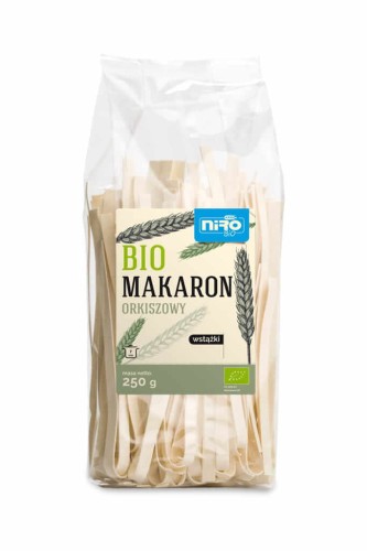 MAKARON (ORKISZOWY) WSTĄŻKI BIO 250 g - NIRO