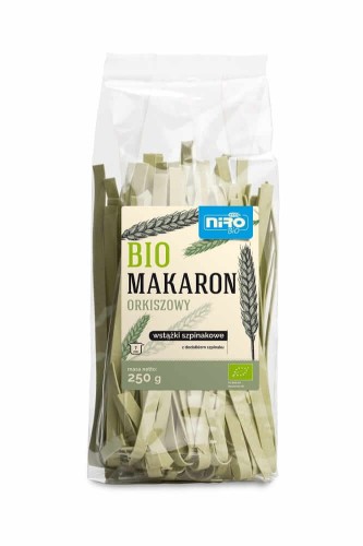 MAKARON (ORKISZOWY SZPINAKOWY) WSTĄŻKI BIO 250 g - NIRO