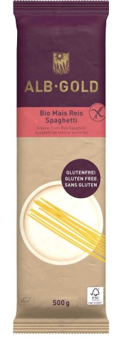 MAKARON (KUKURYDZIANO - RYŻOWY) SPAGHETTI BEZGLUTENOWY BIO 500 g - ALB GOLD