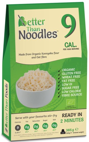 MAKARON (KONJAC TYPU NOODLE) BEZGLUTENOWY BIO 385 g - BETTER THAN FOODS