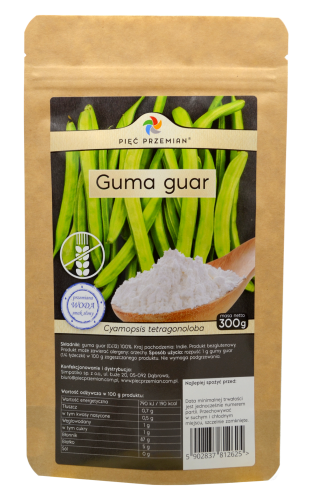 GUMA GUAR BEZGLUTENOWA 300 g - PIĘĆ PRZEMIAN