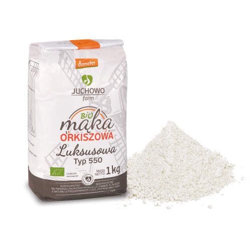 MĄKA ORKISZOWA LUKSUSOWA TYP 550 DEMETER BIO 1 kg - JUCHOWO