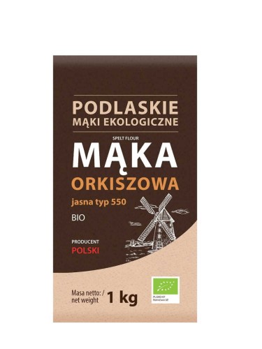 MĄKA ORKISZOWA JASNA TYP 550 BIO 1 kg - BIO LIFE