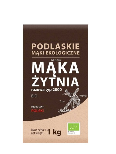MĄKA ŻYTNIA RAZOWA TYP 2000 BIO 1 kg - BIO LIFE