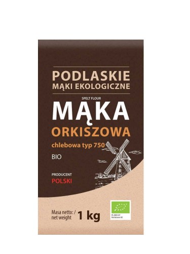 MĄKA ORKISZOWA CHLEBOWA TYP 750 BIO 1 kg - BIO LIFE