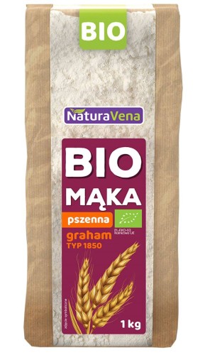 MĄKA PSZENNA GRAHAM TYP 1850 BIO 1 kg - NATURAVENA