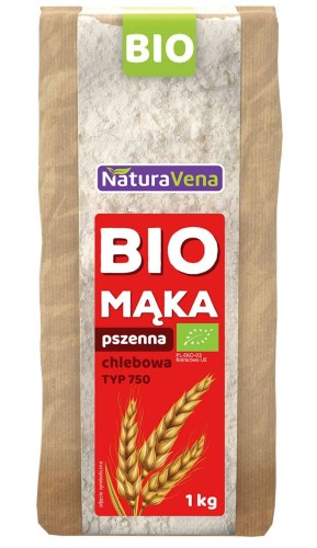 MĄKA PSZENNA CHLEBOWA TYP 750 BIO 1 kg - NATURAVENA