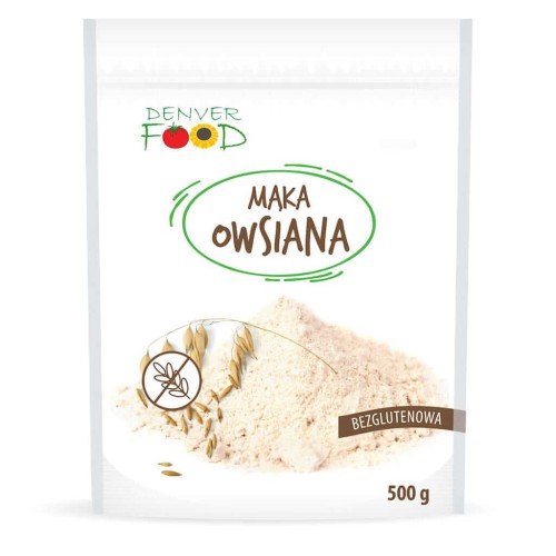 MĄKA OWSIANA BEZGLUTENOWA 500 g - DENVER FOOD
