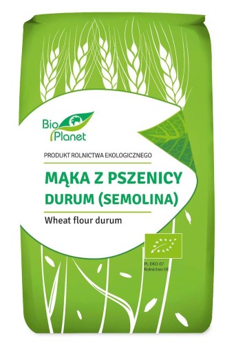 MĄKA Z PSZENICY DURUM (SEMOLINA) BIO 500 g - BIO PLANET
