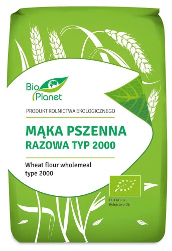 MĄKA PSZENNA RAZOWA TYP 2000 BIO 1 kg - BIO PLANET