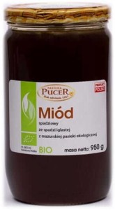 MIÓD SPADZIOWY ZE SPADZI IGLASTEJ BIO 950 g - PUCER
