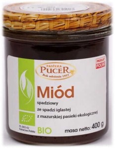 MIÓD SPADZIOWY ZE SPADZI IGLASTEJ BIO 400 g - PUCER