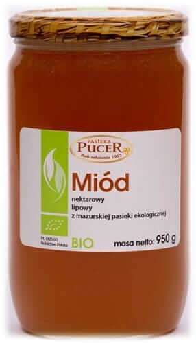 MIÓD LIPOWY BIO 950 g - PUCER