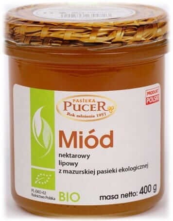 MIÓD LIPOWY BIO 400 g - PUCER