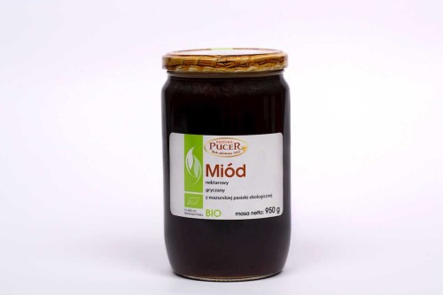 MIÓD NEKTAROWY GRYCZANY BIO 950 g - PASIEKA PUCER