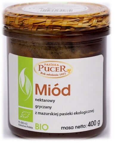 MIÓD NEKTAROWY GRYCZANY BIO 400 g - PASIEKA PUCER