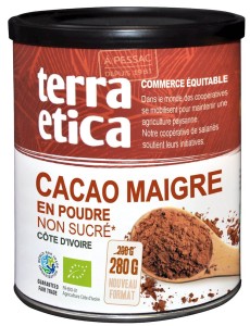 Kakao Niskotłuszczowe w Proszku Bio 280 g - Terra Etica