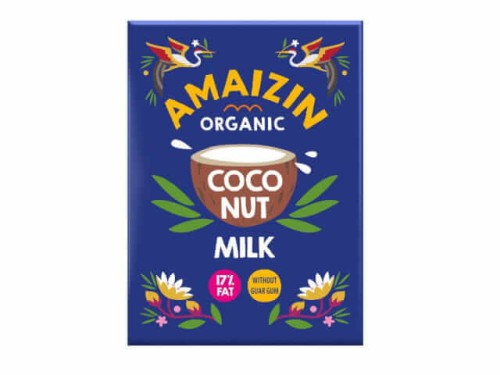 NAPÓJ KOKOSOWY BEZ GUMY GUAR (17 % TŁUSZCZU) BIO 500 ml - AMAIZIN