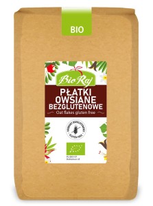PŁATKI OWSIANE BEZGLUTENOWE BIO (POLSKA) 1 kg - BIO RAJ