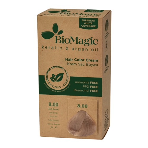 FARBA DO WŁOSÓW JASNY BLOND (8.00) 250 g - BIOMAGIC