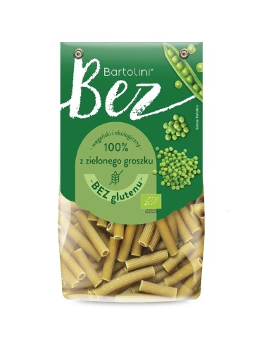 MAKARON BEZGLUTENOWY Z ZIELONEGO GROSZKU RURKA BIO 250 g - BARTOLINI