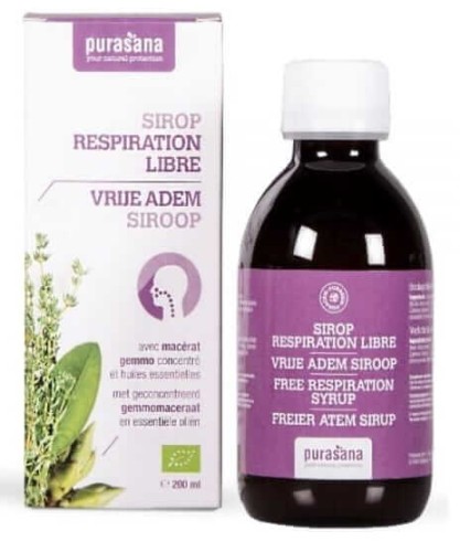 SYROP NA STAN ZAPALNY GÓRNYCH DRÓG ODDECHOWYCH BIO 200 ml - PURASANA