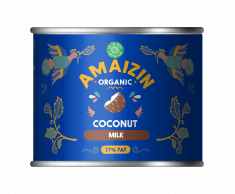 COCONUT MILK - NAPÓJ KOKOSOWY BEZ GUMY GUAR (17 % TŁUSZCZU) BIO 200 ml - AMAIZIN