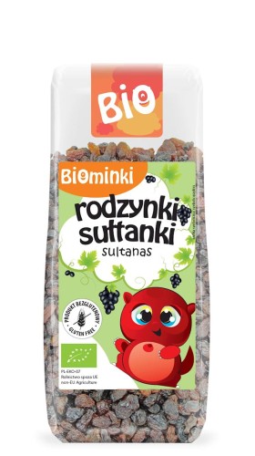 RODZYNKI SUŁTANKI BEZGLUTENOWE BIO 150 g - BIOMINKI