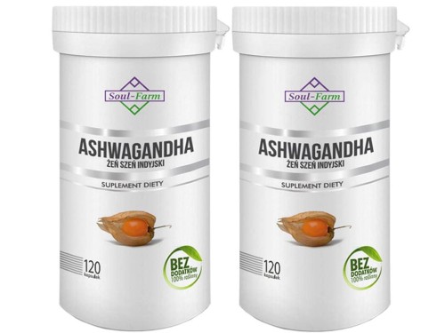 ASHWAGANDHA EKSTRAKT (500 mg) 60 KAPSUŁEK - SOUL FARM