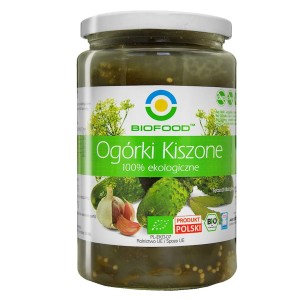 Ogórki kiszone bezglutenowe bio 760 g (560 g) - Bio Food