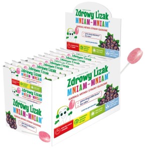 ZDROWY LIZAK MNIAM-MNIAM NA GARDŁO O SMAKU CZARNEJ PORZECZKI (ŁEZKA) - STARPHARMA