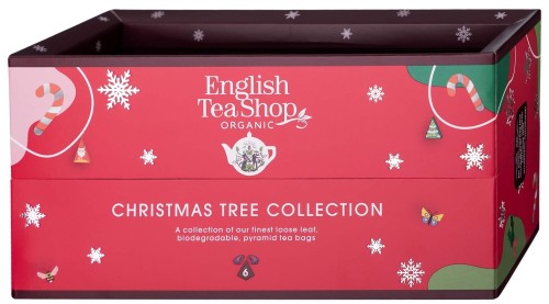 ZESTAW HERBAT ŚWIĄTECZNYCH 6 PIRAMIDEK CHRISTMAS TREE COLLECTION ( 6 x 2 g ) BIO 12 g - ENGLISH TEA SHOP