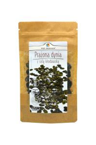 PRAŻONE PESTKI DYNI Z SOLĄ KŁODAWSKĄ BEZGLUTENOWE 100 g - PIĘĆ PRZEMIAN